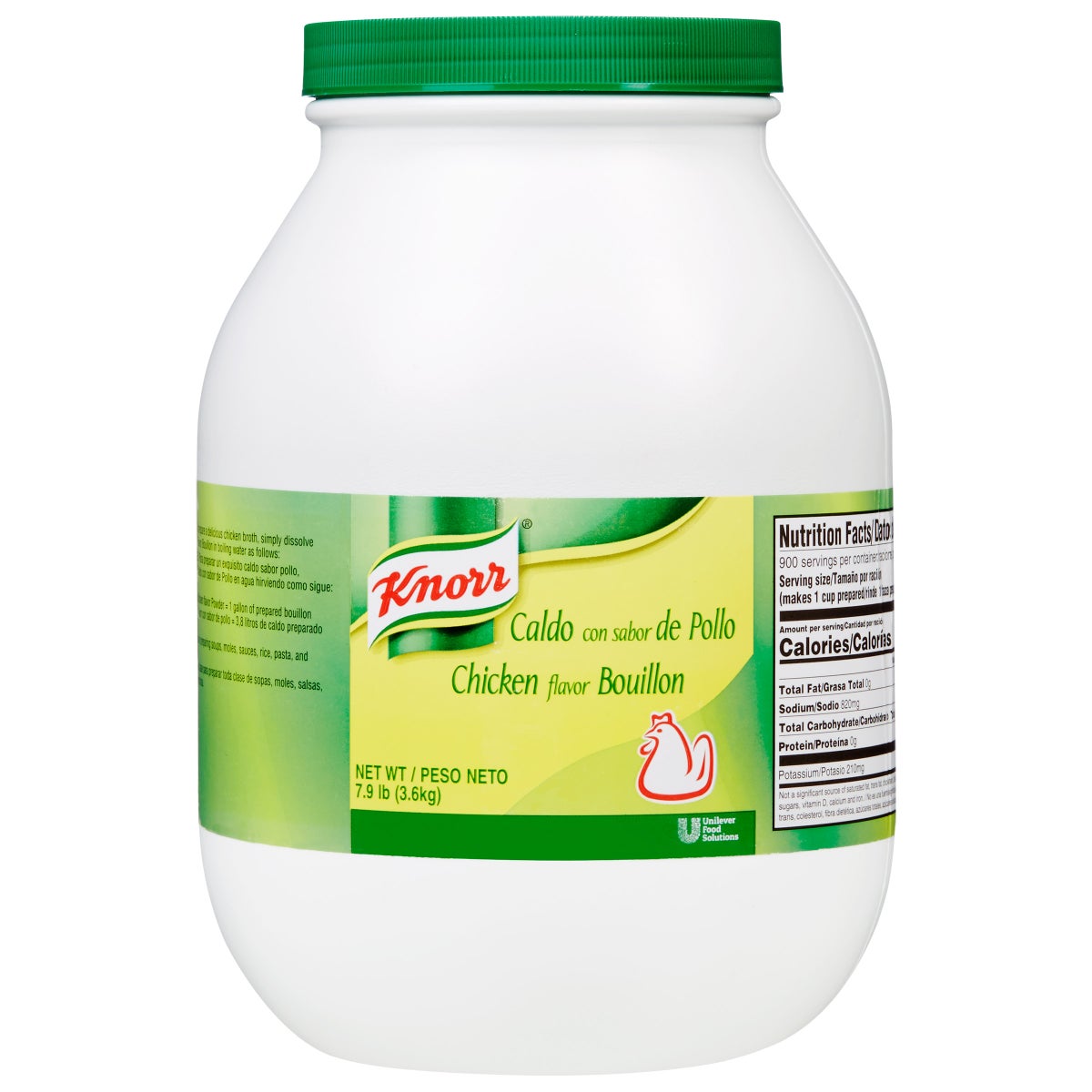 Knorr chicken bouillon 7.9 lb resealable container