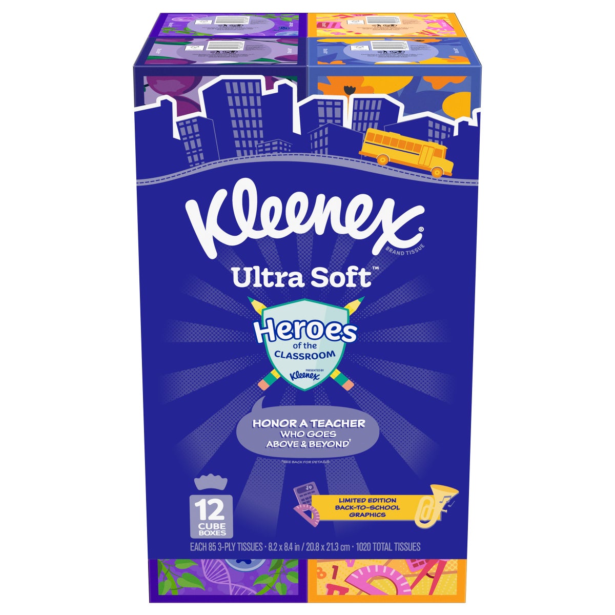 Kleenex Ultra Soft 3-ply facial tissue 12-pack