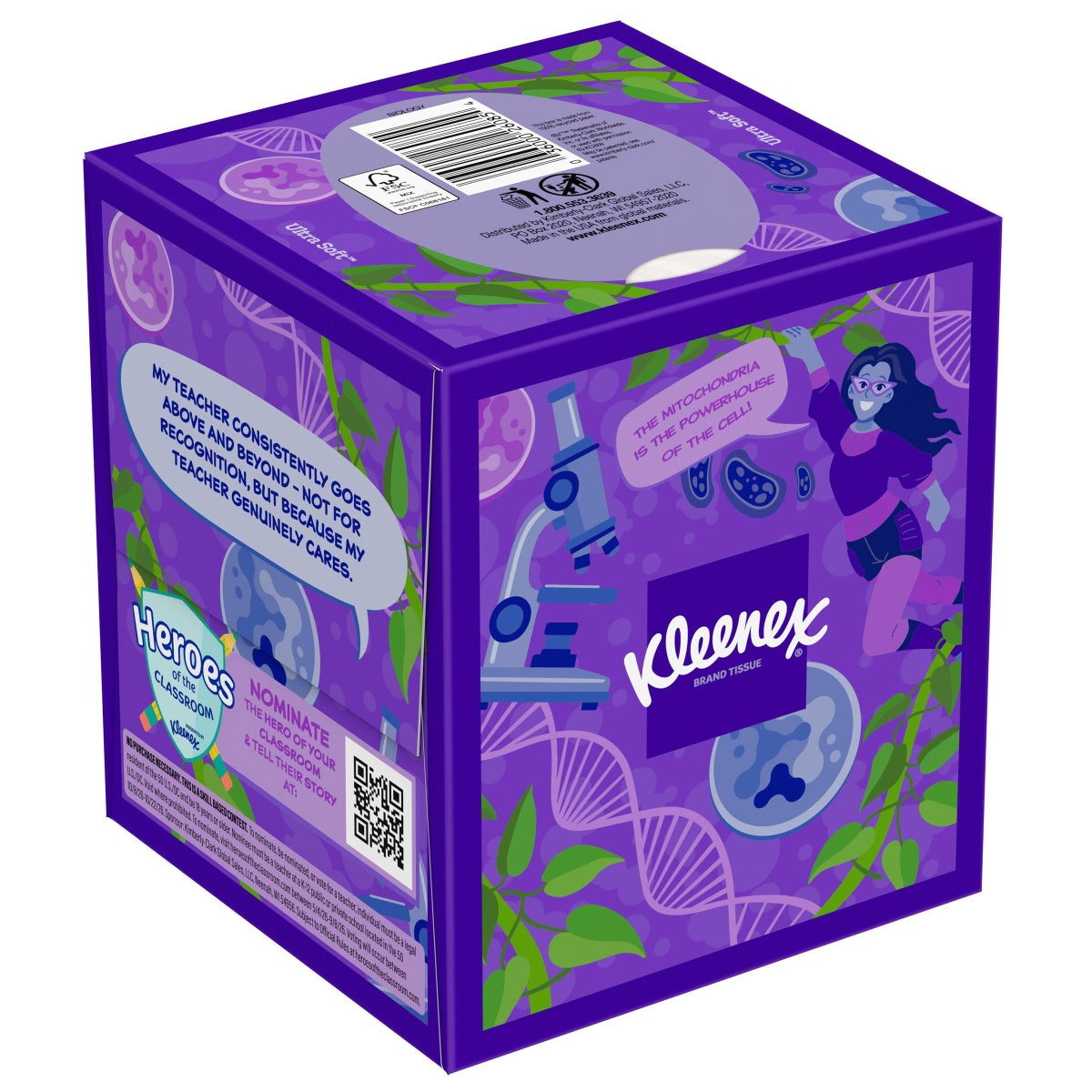 Kleenex upright box facial tissues 85 count
