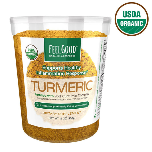 FEELGOOD Organic Superfoods turmeric powder 16 oz