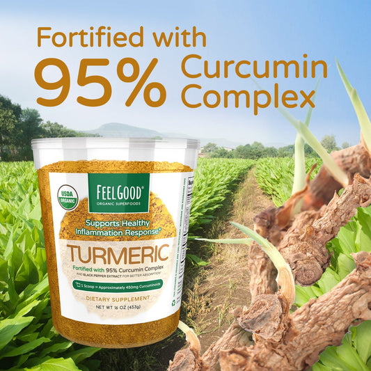 Organic turmeric powder with black pepper extract