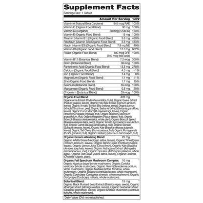 Organic multivitamin tablets by Kirkland Signature