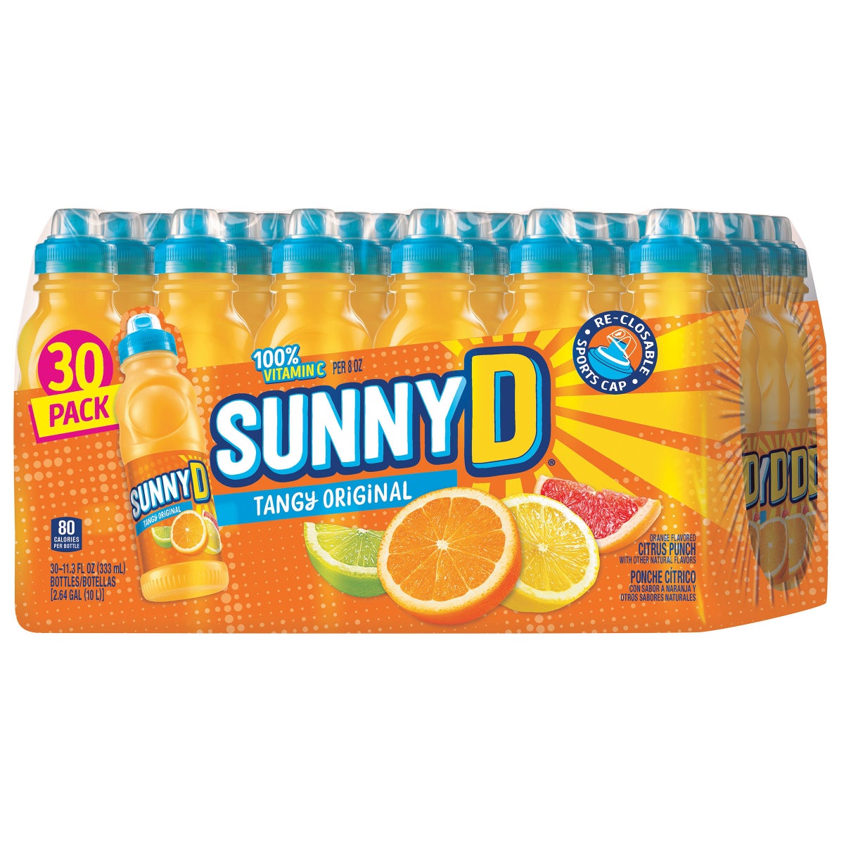 SunnyD Tangy Original orange citrus punch 30-pack