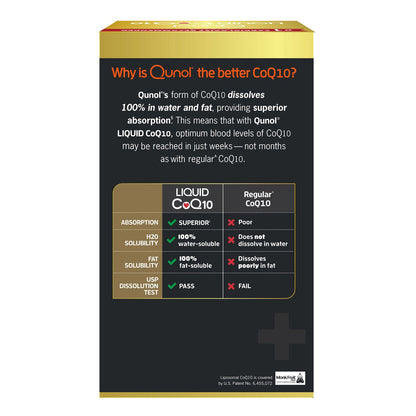 Large 30.4 fluid ounce Qunol CoQ10 supplement