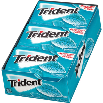 Trident sugar free gum value pack wintergreen