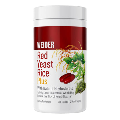 Weider Red Yeast Rice Plus 1200 mg tablets bottle