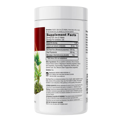 Weider supplement label with 240 tablet count