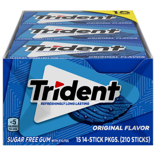 Trident Original sugar free gum 15-pack
