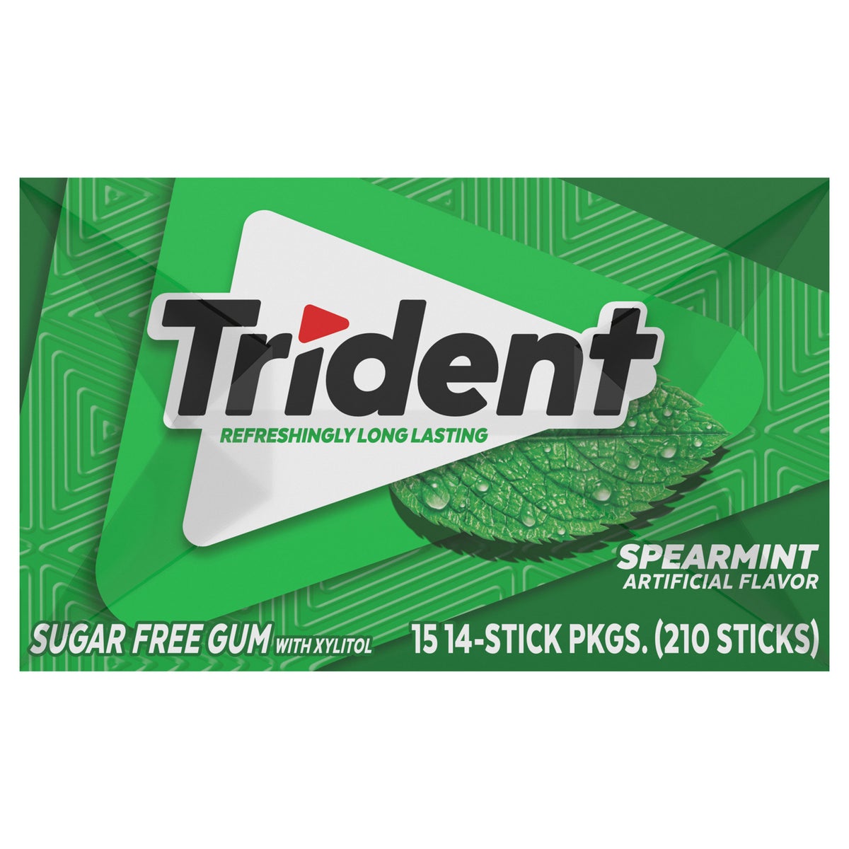 Trident spearmint gum multi-pack box