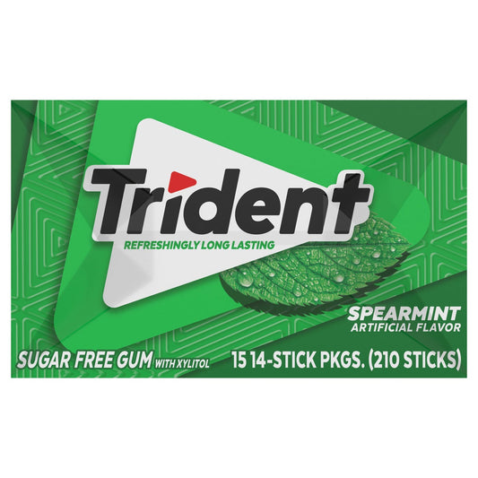 Trident spearmint gum multi-pack box