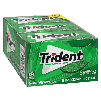 Trident Spearmint gum value pack for everyday freshness
