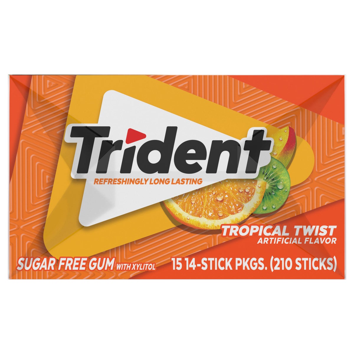 Trident sugar free tropical twist gum pack