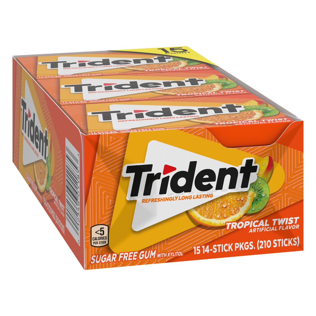 Trident gum 14 pieces per pack