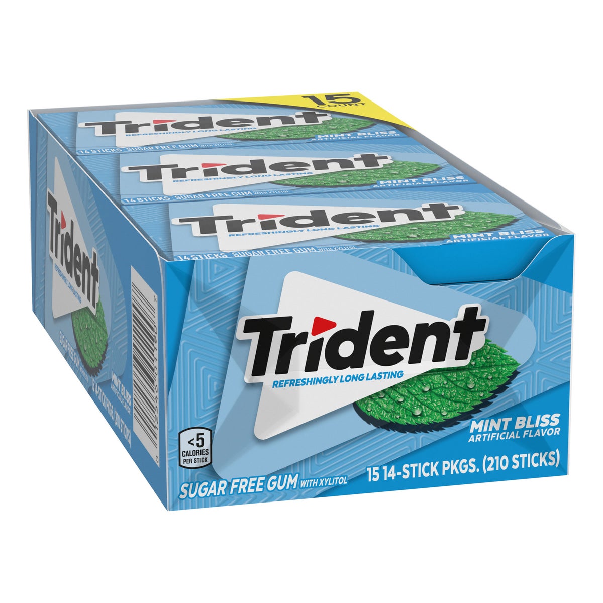 Trident Mint Bliss sugar free gum 14 pieces