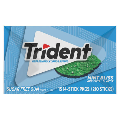 Trident sugar free mint gum multi-pack