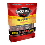Teriyaki flavored beef jerky bags by Jack Link's