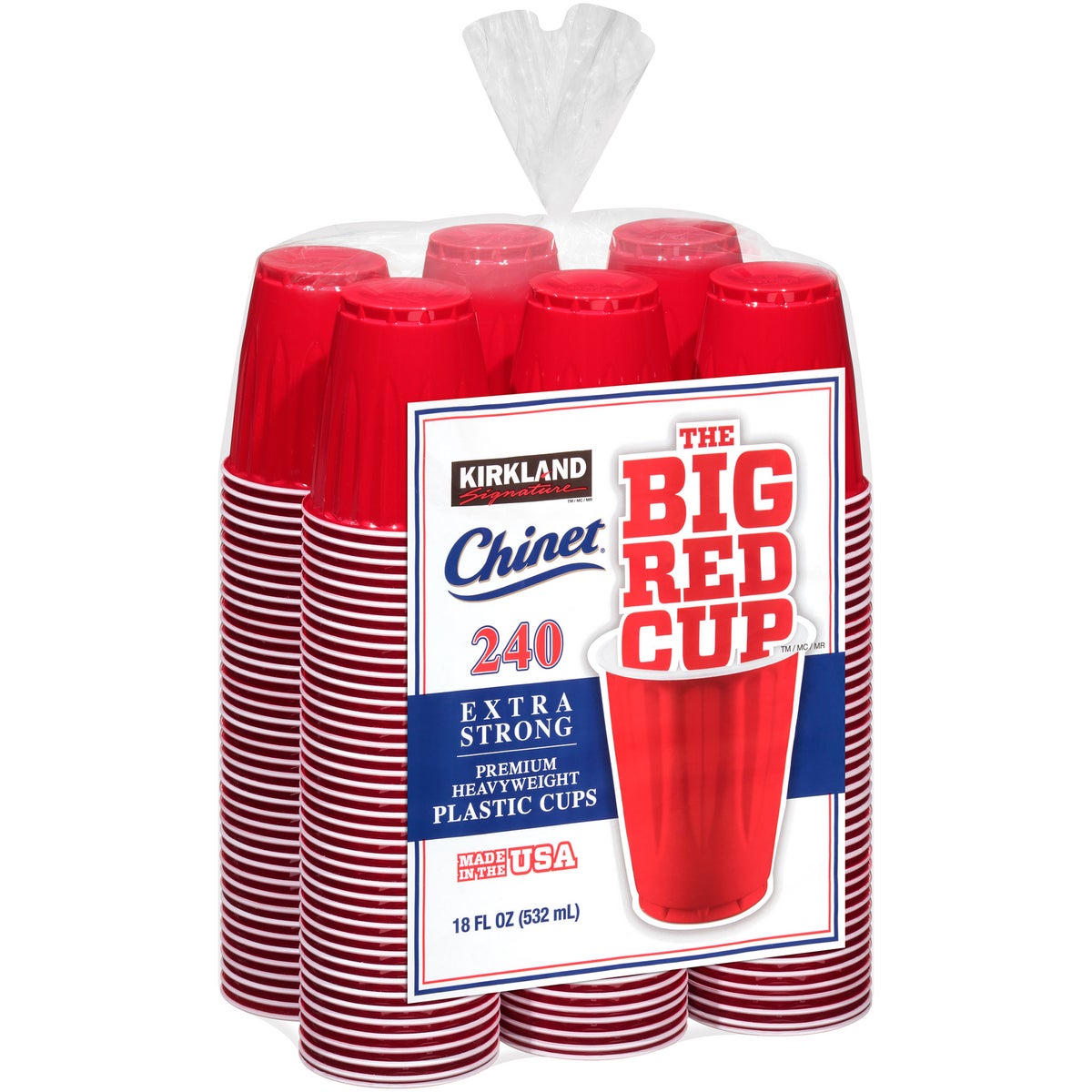 Kirkland Signature red disposable cups 240 count