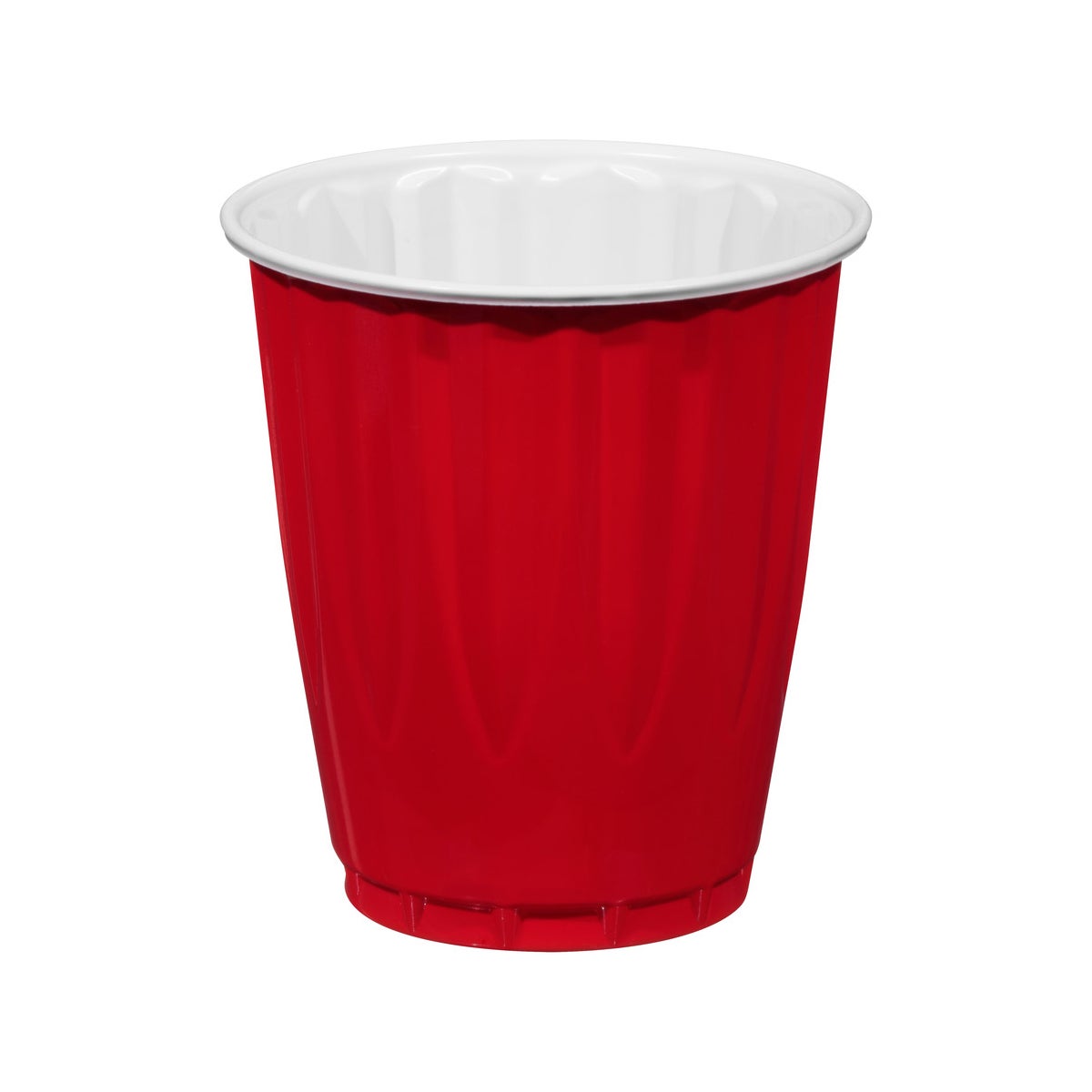 Extra-strong red party cups for cold beverages