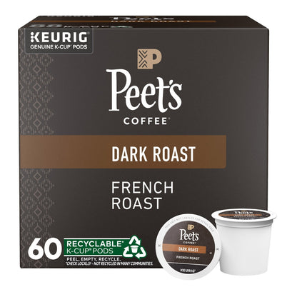 Peet's Coffee French Roast K-Cup coffee pods 60-count box
