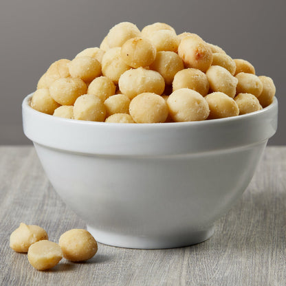 Dry roasted macadamia nuts with kosher certification