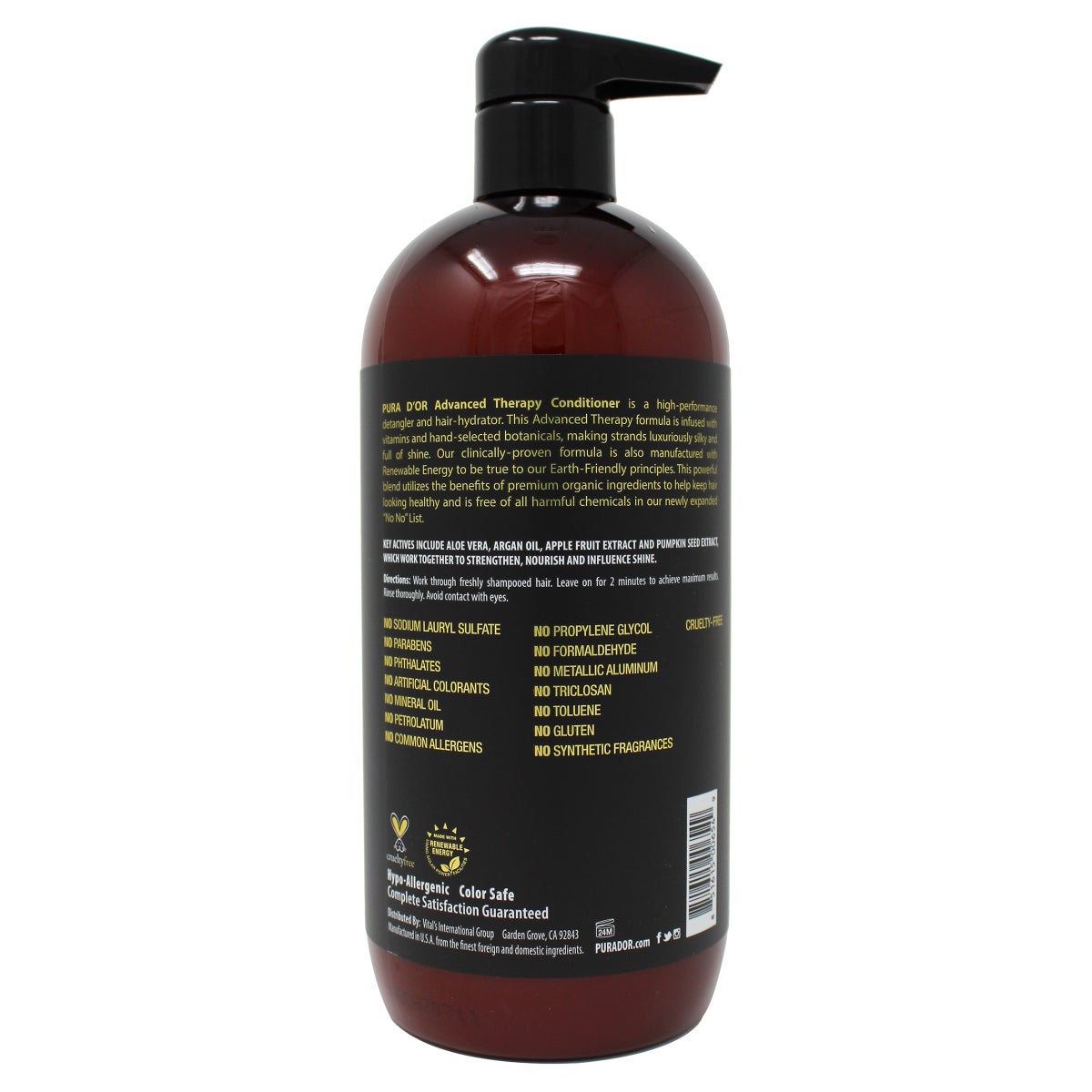 Pura d'or 24 oz shampoo and conditioner bundle