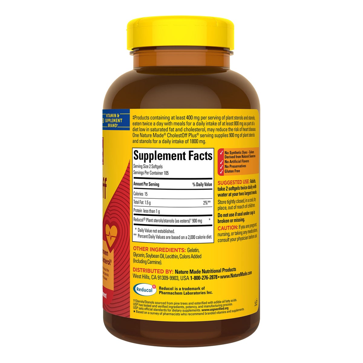 Nature Made CholestOFF Plus softgels count view