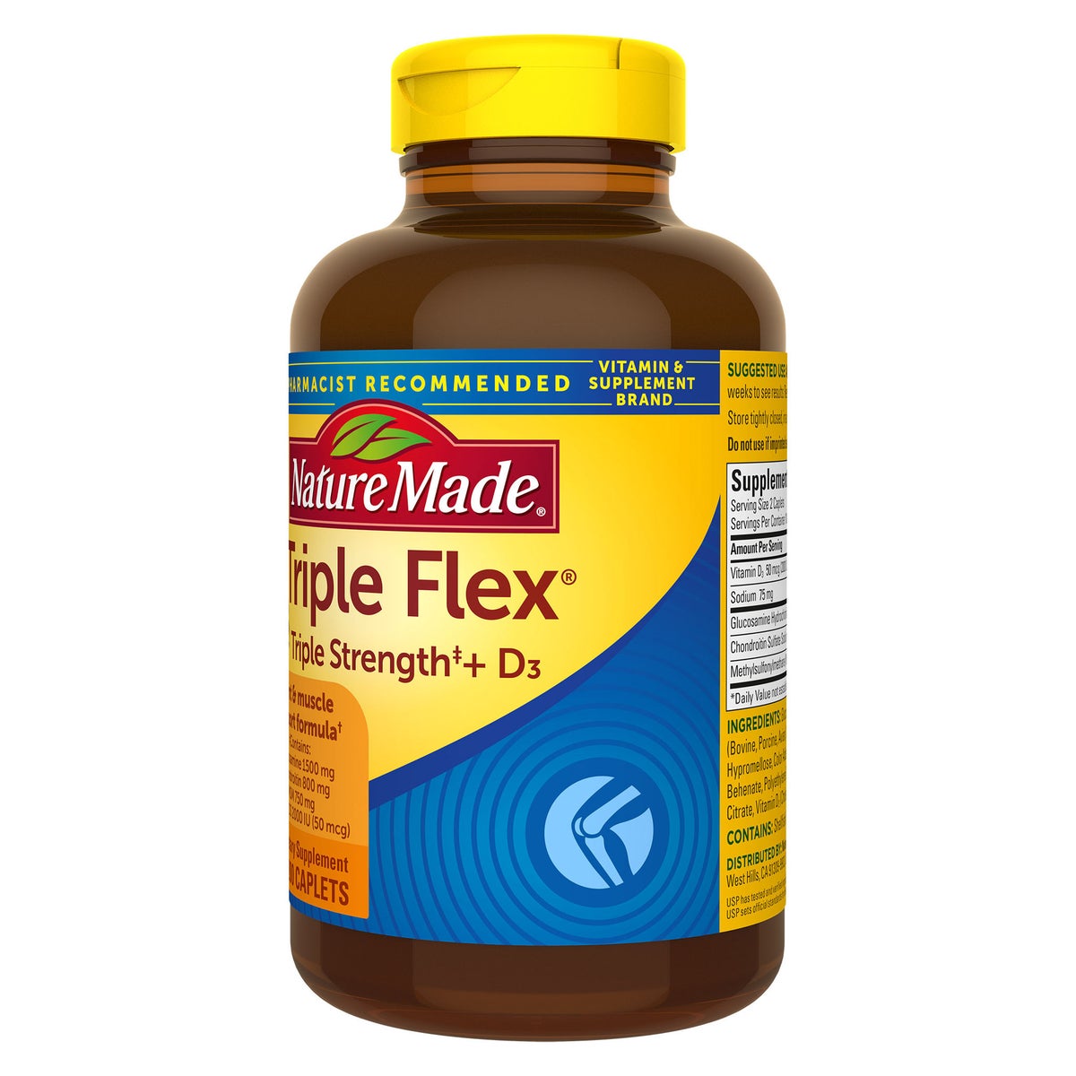 Nature Made joint support supplement with glucosamine and chondroitin