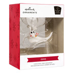 Zero phantom pup candy cane Christmas ornament
