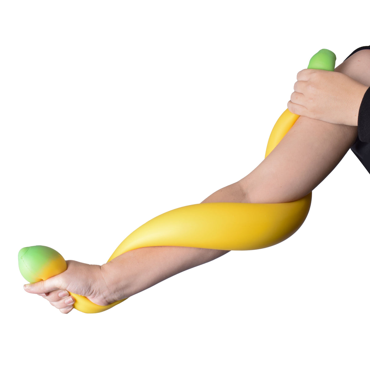 Toymendous giant squishy banana for squeezing and twisting