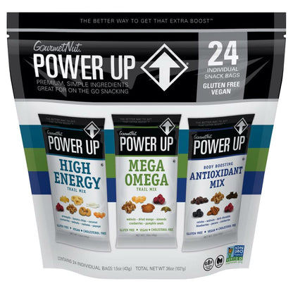 Gourmet Nut Power Up Trail Mix variety pack 24 count