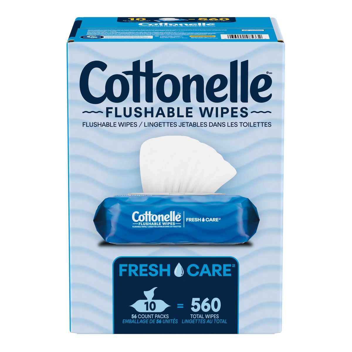 Cottonelle Fresh Care flushable wipes 560 count pack