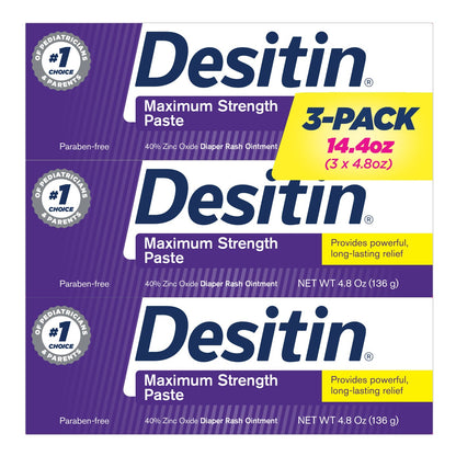 Desitin maximum strength baby diaper rash cream 40 percent zinc oxide