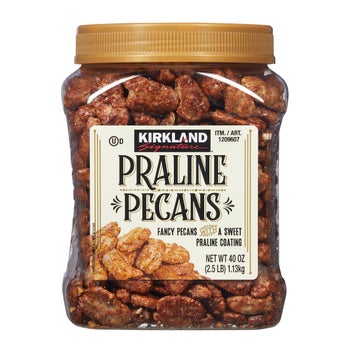 Kirkland Signature praline pecans 40 oz bag