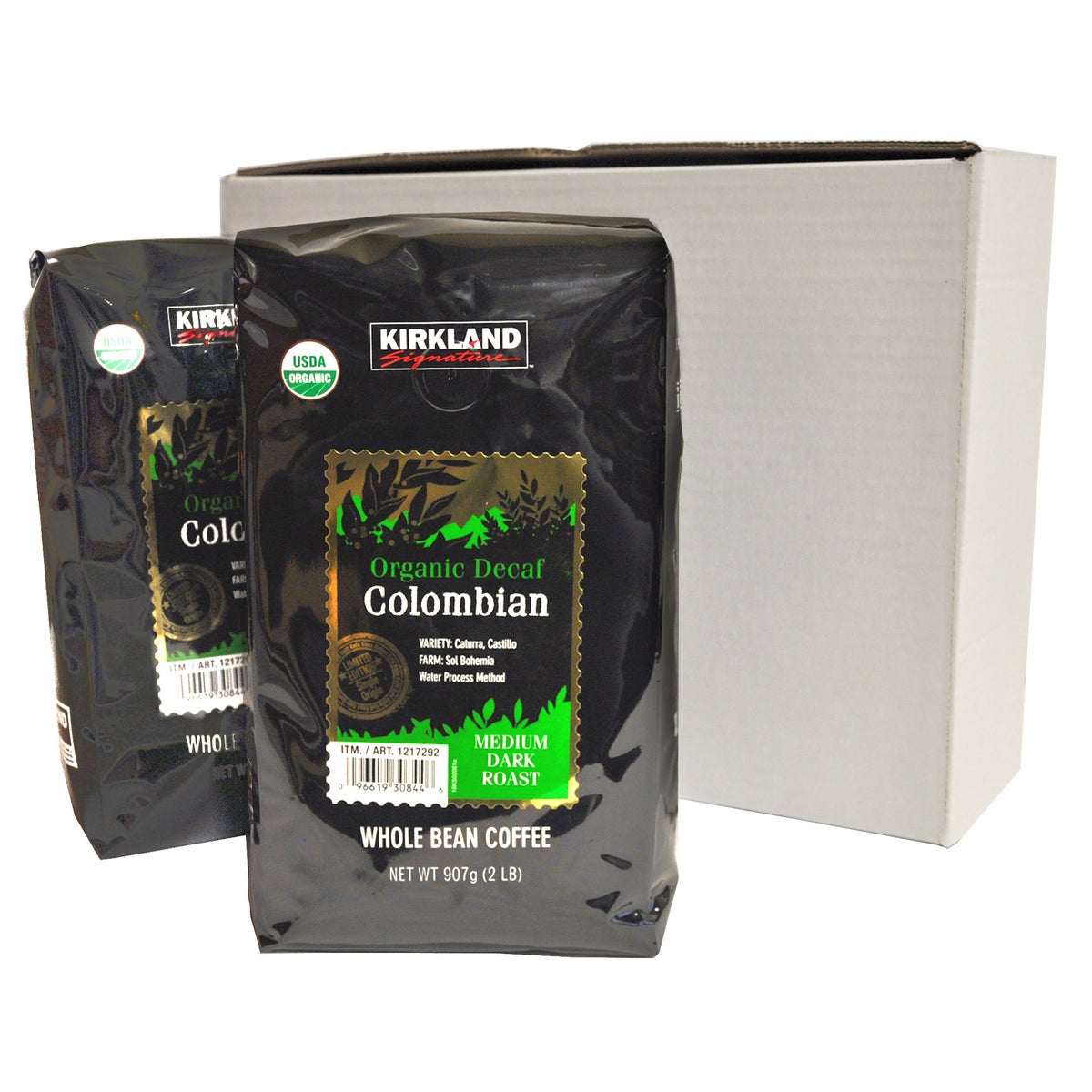 USDA organic medium dark roast Colombian coffee beans