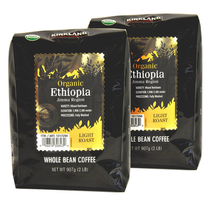 Light roast whole bean coffee from Kirkland Signature