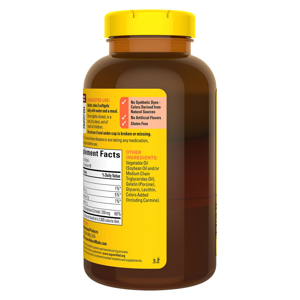 Magnesium citrate 250 mg dietary supplement by Nature Made