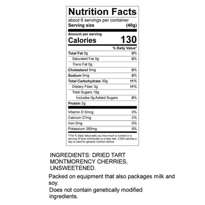 Gluten free vegan dried Montmorency cherries by Cherry Bay Orchards
