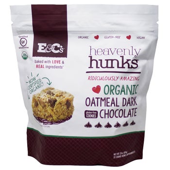 Heavenly Hunks gluten free vegan cookie snack package