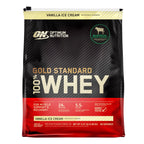 Optimum Nutrition Gold Standard vanilla whey protein tub