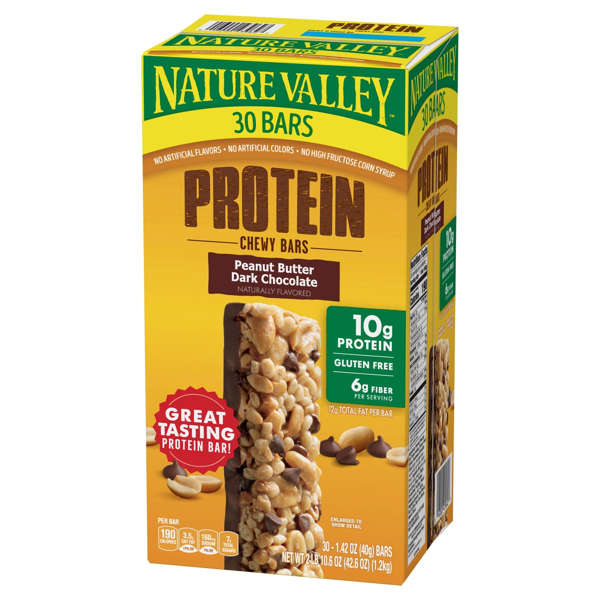 Nature Valley protein bars with 10g protein per bar
