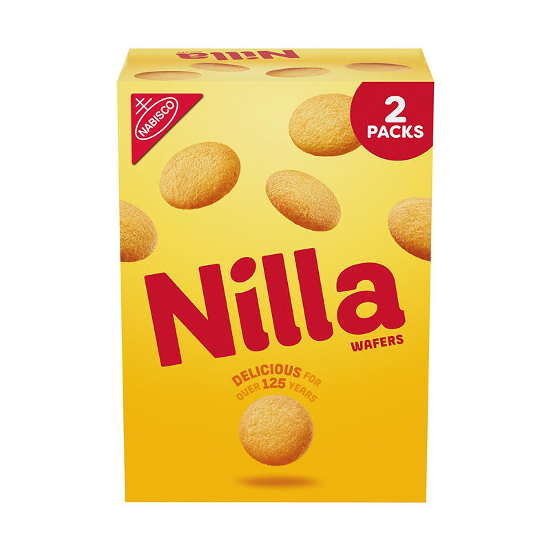 Nilla vanilla wafer cookies 2-pack package