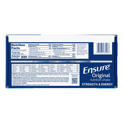 Ensure Original 8 fl oz vanilla shake bottle