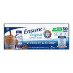 Milk chocolate Ensure Original shake close-up