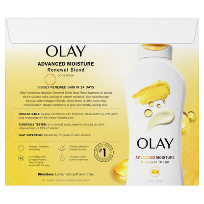 Olay body wash with shea butter 23.6 oz bottles