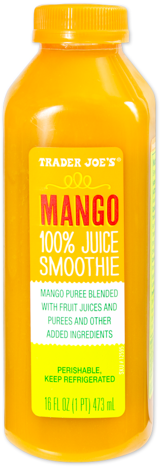 Trader Joe's Mango 100% Juice Smoothie beverage