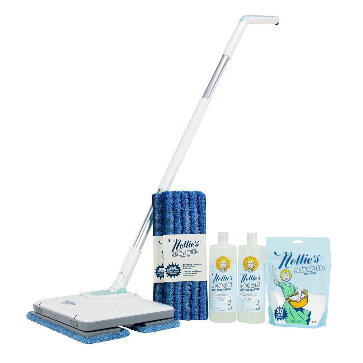 Nellie's Wow Mop Starter Kit cordless mop