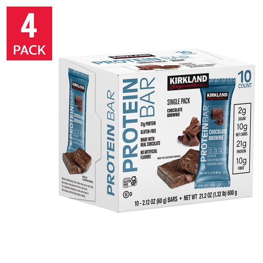 Kirkland Signature chocolate brownie protein bars 40 count