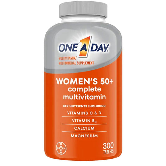 One A Day Women's 50+ multivitamin 300 tablets bottle