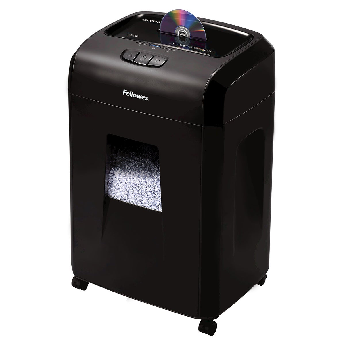 Fellowes microcut paper shredder with pull-out bin
