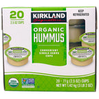 Kirkland Signature Organic Hummus 20 count cups